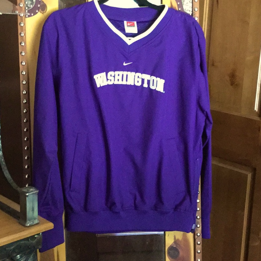 Washington huskies pullover golf travel vacay game day football Nike